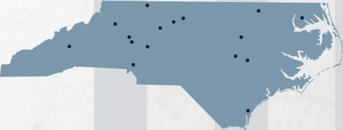 Areas we have built in NC