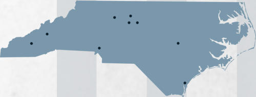 Areas in NC where we have completed student housing projects